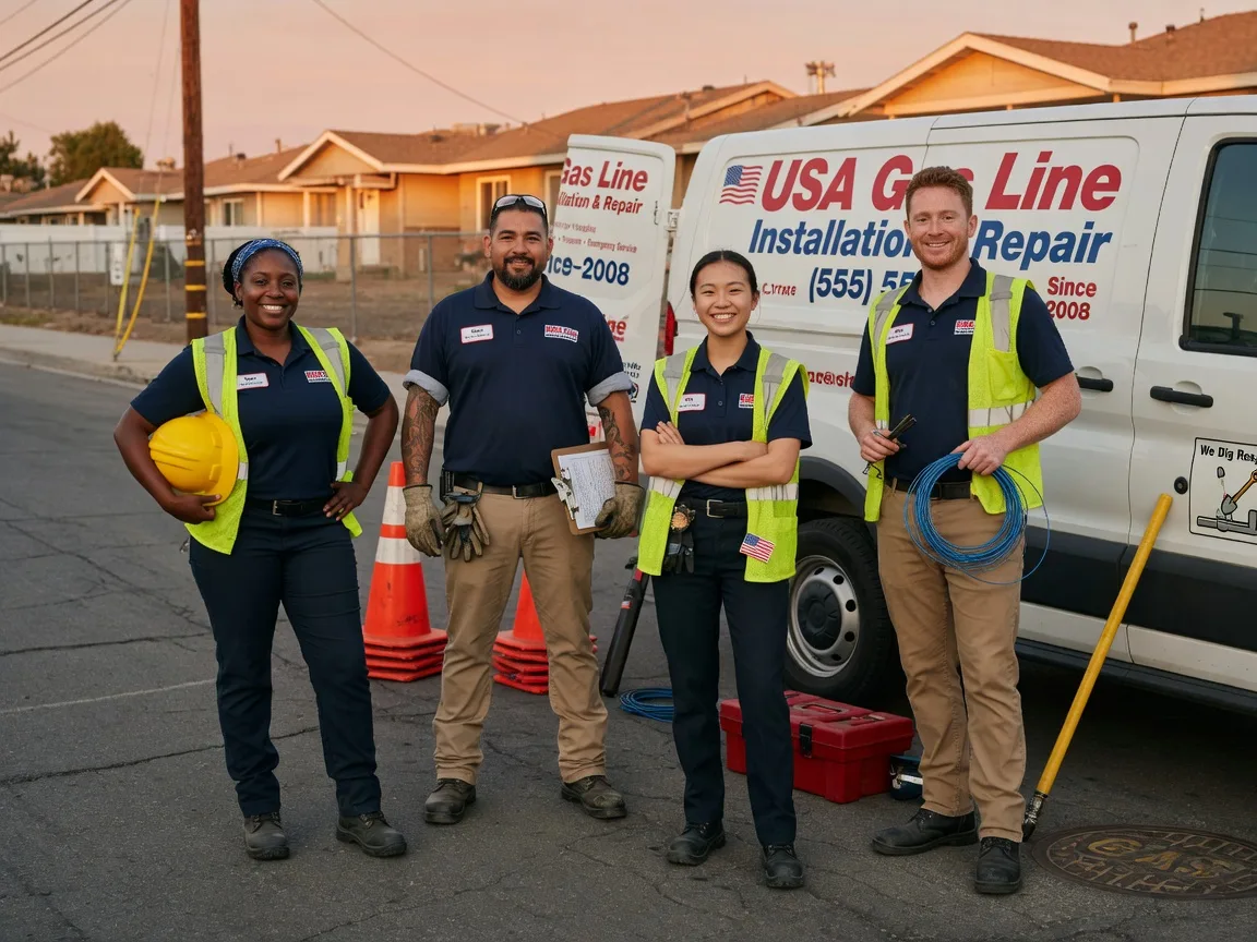 Gas Line Installation company in Badger, CA